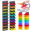 Untior Nuovo Organizzatore per Cappelli da Baseball con Clip a Molla Integrate, Espositore Regolabile per Porta/Armadio, Appendiabiti per Cappelli