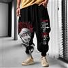 Bandai Jujutsu Kaisen Anime Stampato Sweetpants 2025 Autunno/Inverno da uomo Nuovo Stile Harajuku Grandi Pantaloni versatili casuali allentati maschi