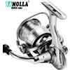 SAMOLLA Nuovo mulinello da spinning 10 kg Max Drag mulinello in grafite 6 + 1 cuscinetti a sfera, rapporto di trasmissione 5.2:1 mulinello da pesca per pesce persico, spigola e luccio