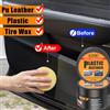 CJTHK Restauratore di plastica per auto Ritorno al nero lucido Interni auto Pelle e pannello Rinnovo agente di rivestimento in cera Lucidatura automatica e rivestimento di riparazione
