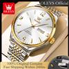 OUPINKE OLEVS 2928 Orologi da uomo originali Moda semplice Data automatica Quadrante digitale Orologio da polso da uomo elegante Orologio al quarzo di marca di lusso per uomo