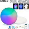 MARPOU Plafoniera intelligente MARPOU RGB 18-54W 220V APP telecomando dimmerabile moderna LED lampade da soffitto per la casa per soggiorno camera da letto