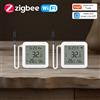 coolo Tuya WiFi Zigbee Misuratore di umidità della temperatura con sensore sonda esterna Termometro digitale con schermo LCD per congelatore acquario