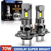 BEVINSEE H7 LED CANBUS Lampadine per fari H11 H1 H3 880 881 HB3 9005 HB4 9006 LED Fendinebbia 70W 12000LM Turbofan wireless 6000K 12V For Volkswagen Golf MK5 MK6 MK7 MK8 Passat B6 B7 B8 Tiguan 5N AD1