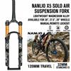 Nanlio X5 MTB Forcella pneumatica Leggera lega di magnesio Mountain Bike Forcelle sospese Ammortizzatore pneumatico singolo per ruota da 26 27,5 29 pollici 120mm