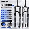 NANLIO Forcella Aria Nanlio X9PRO BK MTB 34mm Escursione 140/160mm 26/27.5/29 Pollici Forcella Bici Olio Gas Boccole Metallo