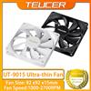 TEUCER UT-9015 Ventola PC sottile con cuscinetto idraulico 12V PWM 4 pin 1200-3000 giri/min per raffreddamento CPU, design ultrasottile