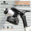 ROCKBROS Borsa da sella per bicicletta Borsa da coda espandibile senza cuciture completamente impermeabile Borsa di stoccaggio portatile leggera multifunzionale