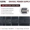GEYA Guida DIN serie GEYA HDR SMPS 15/30/60/100/150W | Ingresso universale 100-240 V CA/140-340 V CC | Uscita 5/12/24 V