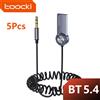 Toocki Bluetooth 5.4 Ricevitore per auto Ricevitore audio AUX wireless vivavoce da 3,5 mm per altoparlante per PC Mouse senza fili Auricolare Tastiera
