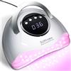 Limegirl SUN X28 MAX Lampada per unghie 90 LED UV Essiccatore per unghie Professionale Gel Smalto per unghie Lampada polimerizzante con 4 timer e sensore Strumenti per salone di bellezza