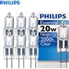 Philips G4 Alogeno 20W 12V Essenziale Capsula Spille Lampada Luce Decorativa Trasparente 3000K Bianco Dimmerabile T9 Scrivania Toro Lampadina All'ingrosso