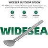 WIDESEA cucchiaio da campeggio in alluminio manico lungo stoviglie 20G attrezzi da esterno portatili leggeri