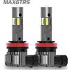 MAXGTRS 2 pezzi 3 lati bagliore H8 H11 lampadina per fari a LED 20000LM 9005 HB3 9006 HB4 H9 LED fendinebbia 6000K bianco DRL 9012 lente luminosa