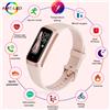 LIGE Smart Bracciale da polso Slim Smart Watch Uomo Donna 1.1 pollici Amoled Monitoraggio della frequenza cardiaca Fascia fitness tracker impermeabile