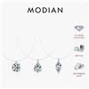 MODIAN 3 Stili Moissanite Collana in argento sterling 925 Semplice linea di pesca geometrica Collane girocollo per le donne Gioielleria raffinata