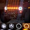 WUMFIRE 1 Pezzo Faro LED Auto da 7 Pollici, Fascio Alto/Basso DRL, Faro Rotondo da 7 Pollici, Accessori per Moto per Harley Wrangler JK LJ CJ Hummer H1 H2
