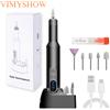 VIMYSHOW Trapano elettrico per unghie, lima per unghie senza fili, kit per manicure e pedicure, per smerigliatrice professionale ricaricabile per unghie in gel acrilico
