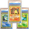 FUNISM Carta da Collezione DIY 1999 PKM GAME 1a Edizione CHARIZARD MEWTWO GYARADOS BLASTOISE HOLO Grado Gem Mint 10