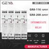 GEYA Tipo su guida Din GR8 AC DC 12V 24V 230V Relè interruttore Relè intermedio Relè ausiliario 8A 16A Approvato ROHS