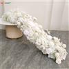 Uflower 100/200 cm Runner di fiori Fiori artificiali Centrotavola da tavolo Decorazione di nozze Fiori Sfondo Archi da parete Decor