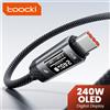 Toocki 240W USB C Cbale Ricarica rapida Display digitale OLED PD 3.1 Tipo C a USB C Cavo dati per MacBook iPhone 16 17 Samsung S25
