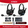 SYNCO XTALK XMAX2 Sistema di cuffie interfono wireless Cuffie per comunicazione a doppio orecchio per 2 persone 500 m/1640 piedi con riduzione del rumore