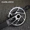 GOLDIX Set di ruote per pedivella per mountain bike, fisse con 3 viti, lunghezza gamba 170 mm/175 mm offset 3 gradi 30T 32T 34T 36T 38T