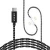 KBEAR Cavo per Auricolari KBEAR CX01 Tipo C 2PIN, Lunghezza 1,5m, Opzioni QDC/0,78mm/TFZ PIN, Cavo HiFi OFC per Aggiornamento Cuffie Cablate
