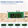 AOKIN TJ-56-428 Kit orologio digitale fai-da-te a 4 cifre con guscio acrilico Sveglia Kit di apprendimento elettronico per pratica di saldatura