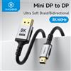 Hagibis 8K Mini DisplayPort a DisplayPort 1.4 Cavo 32,4 Gbps Mini DP bidirezionale a DP compatibile con i laptop Thunderbolt 2