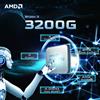 AMD Ryzen 3 3200G 4-Core 4-Thread DDR4 12NM L3=4M 3,6GHz Processore 65W Socket AM4 R3 3200G ma senza ventola
