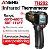 ANENG Termometro a Infrarossi ANENG Senza Contatto -50~600 ℃ Termometro Digitale Laser TH202 con Display LCD, Pirometro a Puntamento