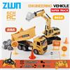 ZWN Escavatore telecomandato e autocarro con cassone ribaltabile Modello RC Auto giocattolo Simulazione professionale Veicolo da costruzione Miglior regalo per i bambini