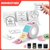 Niimbot Etichette Adesive Bianco/Colore/Trasparente Adesivo Termico Rotolo di Carta Carta Stampante Per Niimbot B1 B21 Stampante Portatile