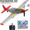 WLTOYS Nuovo aereo telecomandato P51D Mustang 2.4G Volo acrobatico con un clic 4CH Aliante RTF dotato di sistema di stabilità Xpilot