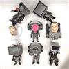 Bandai Action Figure Skibidi Toilet Clock Drill Man con Codice Originale, Modelli Personaggio Cameraman e Speakerman, Giocattoli da Collezione, Regalo