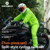 ROCKBROS Tuta da ciclismo antipioggia Impermeabile traspirante Giacca con cappuccio Pantaloni impermeabili Pantaloni Uomo Sport all'aria aperta Abbigliamento da ciclismo
