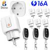 Diese Presa per telecomando wireless RF433 per casa intelligente AC220v 16A EU FR Spina universale ON OFF remota elettrica per illuminazione ventola tv