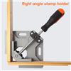 NIUXIANG Morsetto a clip ad angolo retto da 90 gradi Maniglia singola Morsetto angolare in lega di alluminio Clip per cornice per la lavorazione del legno Cartella ad angolo retto