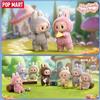 POP MART LABUBU V1 THE MONSTERS Emozionante Macaron Vinile Viso Sorpresa Scatola Mistero Cieca Scatola Giocattoli Kawaii Anime Action Figure Regalo