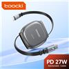 Toocki 27W USB C Cavo Retrattile Per iPhone 14 13 iPad Fast Chaerger Mini Formato 480Mdps Tipo-C Per Cavo Dati di Illuminazione