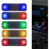 ctzsoop Spia di energia solare per auto e motocicli Indicatore di torcia a LED Indicatore di avvertimento stroboscopico di avvertenza notturna Lampada da corsa