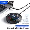 ORICO RGB USB 3.0 HUB con adattatore per porta di alimentazione di tipo C Adattatore OTG multi splitter da 5 Gbps per PC Computer MacBook Pro Accessori