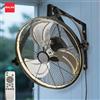 IRALAN Ventilatore grande Lampada da soffitto da 20 pollici Ventilatore Uso commerciale industriale Ventilatore elettrico Ventilatore da parete nero Ventilatore con montaggio in metallo per casa a vento