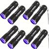 Heinast Torcia UV 395nm 9/12LED Gel UV Luce polimerizzante Luce ultravioletta Rilevatore di luce nera per l'ispezione di gioielli di urina di animali domestici Scorpione