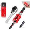 Geinxurn Mini set di cacciaviti a cricchetto, cacciavite S2, portapunte magnetico a impatto, chiave da 1/4", custodia push-pull per riparazioni e fai da te