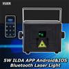 YUER 5W RGB Animazione Bluetooth App ILDA Laser Light Scanner Proiettore Luce da palco DJ Disco Bar Club Festa Matrimonio Natale