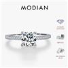 MODIAN 1CT D Colore Quadrato Moissanite Anelli 925 Sterling Silver Trendy Anelli di Barretta Per Le Donne Dichiarazione di Nozze Gioielleria Raffinata