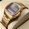 MEGIR Orologio elettronico alla moda da uomo doppio schermo con retroilluminazione luminosa anno mese data settimana orologio da polso unisex cinturino in acciaio inossidabile